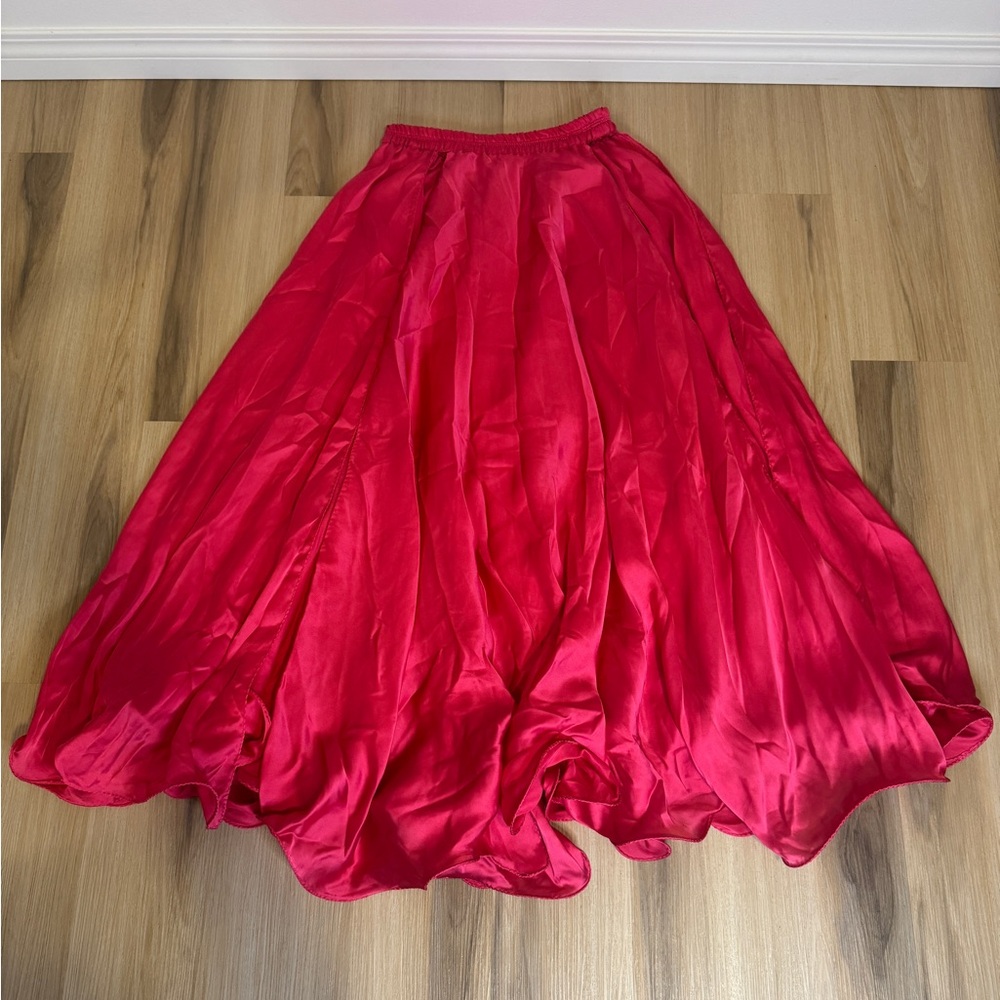 Pink Belly Dance Satin Skirt from Zara’s Zouk